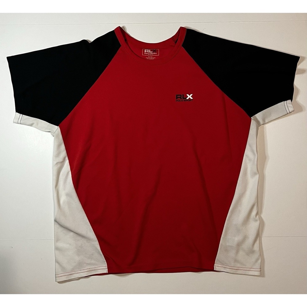 Vintage RLX Polo Sport Ralph Lauren Jersey USA Size XL Red
